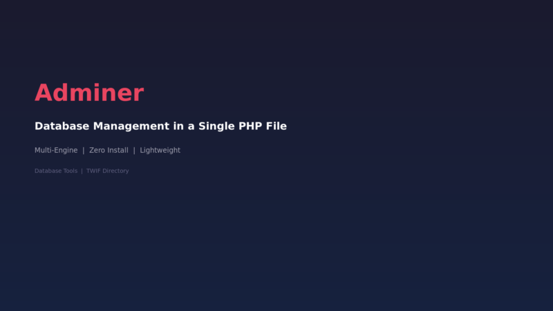 Adminer