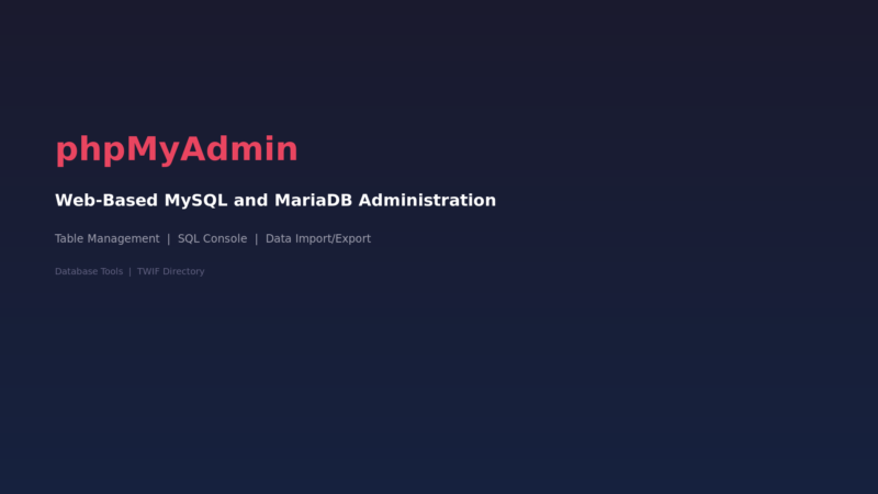 phpMyAdmin