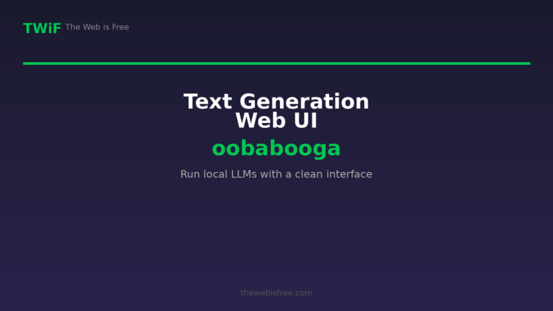 Text Generation Web UI