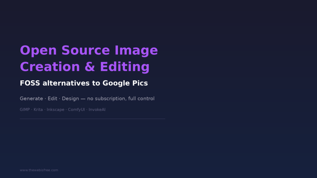 Open Source Image Creation and Editing Tools roundup banner