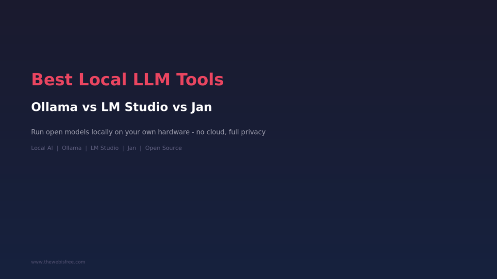 Ollama vs LM Studio vs Jan - Best Local LLM Tools