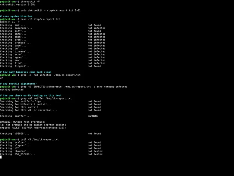 chkrootkit