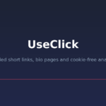 UseClick - branded short links, bio pages and cookie-free analytics