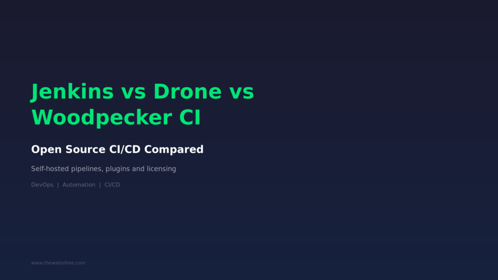 Jenkins vs Woodpecker vs Drone - Open Source CI/CD Compared